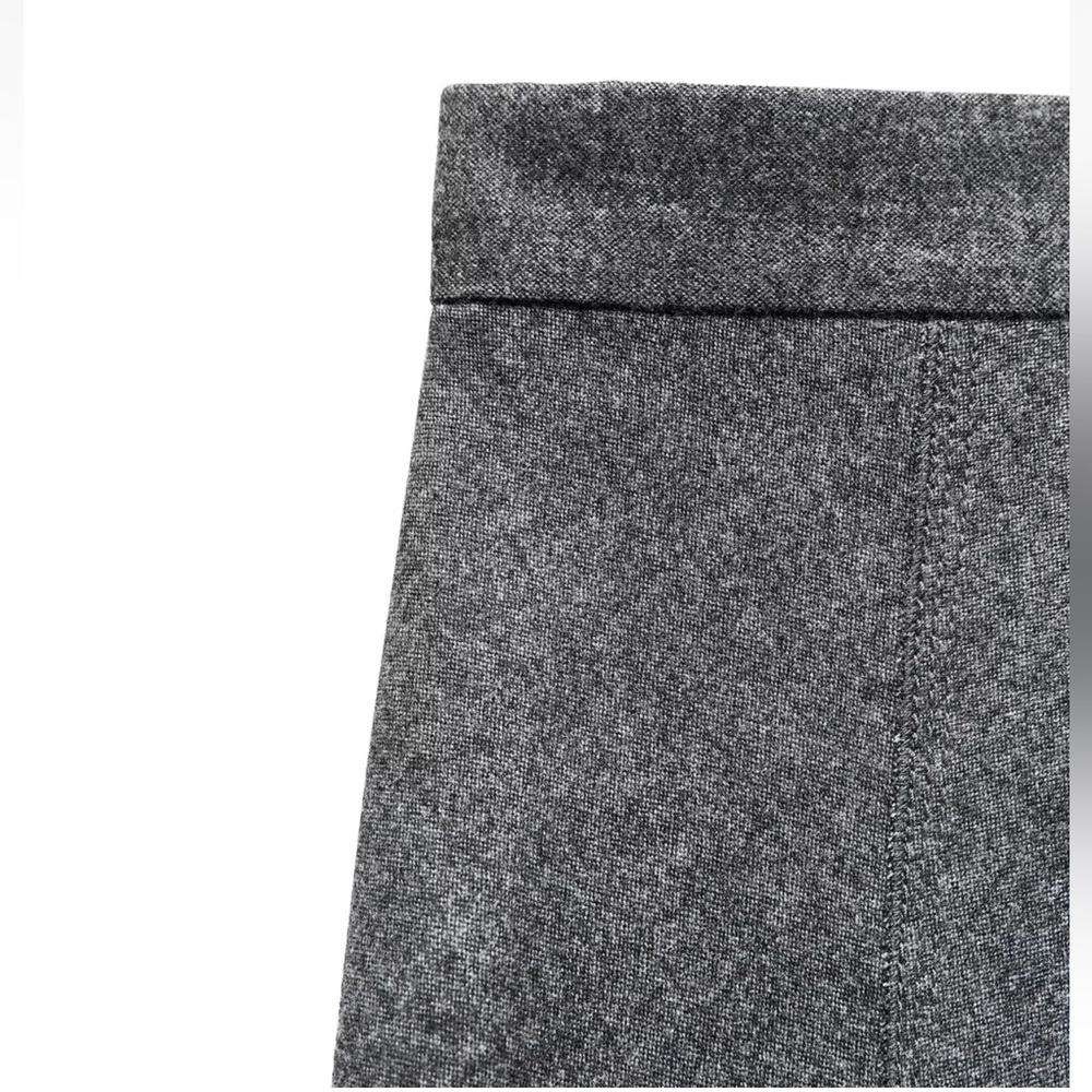 ZARA Wool blend cape skirt Midi A-line silhouette ZW collection Gray size XS NWT - Picture 10 of 12